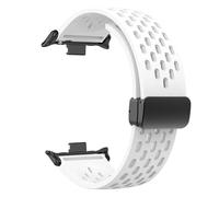 GANYUU Correa de silicona para Redmi Watch 4/8 Pro Magnetic Buckle Sports Band para Mi Band 8 Pro Correa Correa Accesorios de brazalete transpirables Bandas de reloj(White,For Redmi Watch 4)