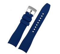GANYUU Correa de silicona para Rolex Longine Citizen BN0193 de interfaz curvada, 19 mm, 20 mm, 22 mm, 21 hombres, accesorios de pulsera suave, 19mm, Ágata