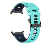GANYUU Correa de silicona para Samsung Galaxy Watch 7 Ultra 47mm, pulsera deportiva sin huecos para Galaxy Watch Ultra 47mm, correas de reloj(TealMidU)