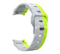 GANYUU Correa de silicona sin huecos para Samsung Galaxy Watch 7, 6, 4, 5, 44mm, 40mm/FE/5 pro, pulsera de fútbol de 20mm, Correa clásica de 43mm y 47mm(Gray green,Watch 6 40mm)