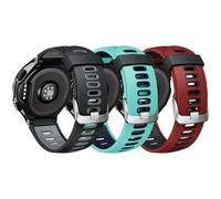 GANYUU Correa de silicona Solft para Forerunner 230/220/235/620/ 630/735XT/Approach S20/ S5/ S6 Correa de silicona para reloj(3PCS SET)