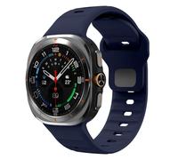 GANYUU Correa deportiva de silicona para Samsung Galaxy Watch Ultra, banda de dos colores con bucle suave de 47mm para Samsung Galaxy 7 Ultra, correas de reloj sin huecos(824MidU)