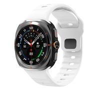 GANYUU Correa deportiva de silicona para Samsung Galaxy Watch Ultra, banda de dos colores con bucle suave de 47mm para Samsung Galaxy 7 Ultra, correas de reloj sin huecos(824W)