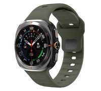 GANYUU Correa deportiva de silicona para Samsung Galaxy Watch Ultra, banda de dos colores con bucle suave de 47mm para Samsung Galaxy 7 Ultra, correas de reloj sin huecos(824Gr)