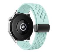 GANYUU Correa magnética de silicona de 18, 20 y 22mm para Huawei Watch GT 5, 46mm, 41mm, Correa deportiva transpirable para Huawei GT5 Pro GT4 GT3 GT2(B-Mint Green,For GT5 Pro 46mm)