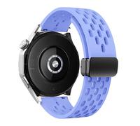 GANYUU Correa magnética de silicona de 18, 20 y 22mm para Huawei Watch GT 5, 46mm, 41mm, Correa deportiva transpirable para Huawei GT5 Pro GT4 GT3 GT2(B-Lilac,For GT5 GT4 41mm)