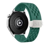GANYUU Correa magnética de silicona de 18, 20 y 22mm para Huawei Watch GT 5, 46mm, 41mm, Correa deportiva transpirable para Huawei GT5 Pro GT4 GT3 GT2(S-Army green,20mm)