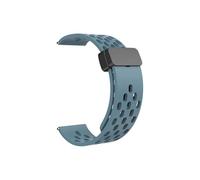 GANYUU Correa magnética de silicona de 22mm, 20mm, 18mm para GT5 GT5 Pro GT4 GT3 46mm, banda deportiva transpirable para Watch GT5 GT4 41mm(Premium Blue-B,22mm)