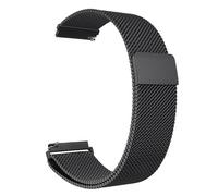GANYUU Correa Milanese Loop de 18mm, 20mm, 22mm para Watch GT 4, pulsera de Metal de 41mm y 46mm, correa de acero inoxidable(Black,18mm)