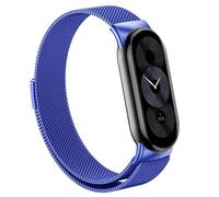 GANYUU Correa Milanese Loop para Xiaomi Mi Band 8 Pulsera Correa de acero inoxidable para Xiaomi Band 9 Accesorios para miband 8 Correa de metal Correas de reloj(Blue,For Miband 9)