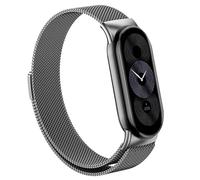GANYUU Correa Milanese Loop para Xiaomi Mi Band 8 Pulsera Correa de acero inoxidable para Xiaomi Band 9 Accesorios para miband 8 Correa de metal Correas de reloj(Gray,For Miband 8)
