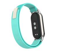 GANYUU Correa transpirable de nylon para Xiaomi Mi Band 8 9 Pulsera de pulsera Sport Metal Partículas de reemplazo de verano Accesorios(TFU,For Mi Band 9)
