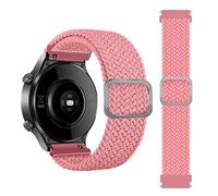 GANYUU Correa trenzada de nailon para pulsera universal de 20 mm y 22 mm. Confirma el ancho al comprar (color: rosa, tamaño: 22 mm universal)
