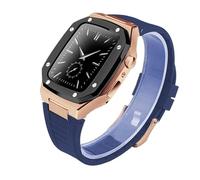 GANYUU Correa y funda de acero inoxidable, para Apple Watch Band de 44 mm, correa de metal, para iWatch Series 9, 8, 7, 6, SE, 5, 4, 3, 2, 1, correa de 38 mm, 40 mm, 41MM, Ágata