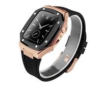 GANYUU Correa y funda de acero inoxidable, para Apple Watch Band de 44 mm, correa de metal, para iWatch Series 9, 8, 7, 6, SE, 5, 4, 3, 2, 1, correa de 38 mm, 40 mm, 45MM, Ágata