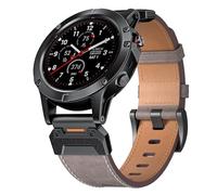 GANYUU Correas de cuero para reloj Garmin Fenix 7X 7 6X 6 Pro 5X 5 Epix Gen 2, pulsera de reloj inteligente de 22 y 26MM(Light Grey,22MM)