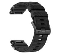 GANYUU Correas de reloj de nailon para Garmin Fenix 7X/ 6X/5X/Enduro 2, correa de muñeca deportiva de nailon tejido ajustable de ajuste rápido de 26 mm con cierre de acero inoxidable para Tactix 7