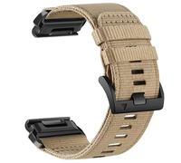 GANYUU Correas de reloj de nailon para Garmin Fenix 7X/ 6X/5X/Enduro 2, correa de muñeca deportiva de nailon tejido ajustable de ajuste rápido de 26 mm con cierre de acero inoxidable para Tactix 7