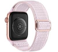 GANYUU Correas de reloj Para 44 mm, 45 mm, 42 mm, 49 mm, 41 mm, 40 mm, 38 mm para mujeres y hombres, bandas deportivas elásticas de nailon suave con bucle individual para IWatch SE Series 10~1(Lavende