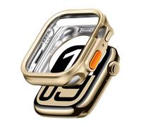 GANYUU Estuche para Apple Watch S10 de 42 mm y 46 mm, sin protector de pantalla, carcasa de TPU Full HD para iWatch Series 10(Gold,S10 46mm)