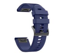 GANYUU For Fenix 5 Band Correa de reloj de silicona suave de 22 mm de ancho para Fenix 5 Plus/Fenix 6/Fenix 6 Pro/Fenix 7/exip/Forerunner 935/945/Approach S60/Quatix 5 WatchBands(Dark Blue)