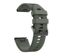 GANYUU For Fenix 5 Band Correa de reloj de silicona suave de 22 mm de ancho para Fenix 5 Plus/Fenix 6/Fenix 6 Pro/Fenix 7/exip/Forerunner 935/945/Approach S60/Quatix 5 WatchBands(Army Green)