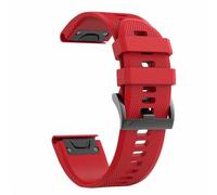 GANYUU For Fenix 5 Band Correa de reloj de silicona suave de 22 mm de ancho para Fenix 5 Plus/Fenix 6/Fenix 6 Pro/Fenix 7/exip/Forerunner 935/945/Approach S60/Quatix 5 WatchBands(Red)