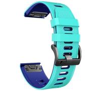 GANYUU For Fenix 8/5X/7X/6X Correa de reloj de silicona de 26 mm Para Fenix 5X Plus/6X Pro/Fenix 3/Fenix 3 HR/Enduro 2/Tactix 7 Pro/Descent MK1/D2 Delta PX Watch Bands(Mint Green)