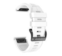 GANYUU For Fenix 8X Bands Fenix 7X Correa deportiva de repuesto de silicona para relojes Garmin Fenix 5X/Fenix 5X Plus/Fenix 6X/Fenix 6X Pro/Fenix 3/HR/Descent MK1/D2 Delta PX/D2(White)