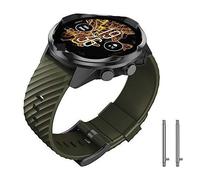 GANYUU For Suunto 7 Correa de silicona suave Suunto 9 Pulsera de repuesto para hombres y mujeres Suunto 9 Baro Correa de reloj deportivo para Suunto 9 Spartan Suunto 9 Correa de reloj GPS(Army Green)
