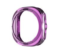 GANYUU Funda de TPU para Samsung Galaxy Watch 7 Ultra 47mm Protector de marco suave Protector de cubierta de parachoques antiarañazos para Galaxy Watch Ultra(Purple)