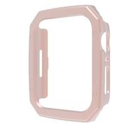 GANYUU Funda dura de PC para Apple Watch Ultra 49mm 41mm 45mm cubierta de plástico chapado para IWatch Series 9 8 7 6 SE 5 40mm 44mm funda protectora(Rose gold,40mm)