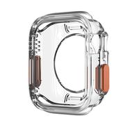 GANYUU Funda para Apple Watch Ultra 10, 9, 8, 7, 46mm, 42mm, 45mm, 41mm, 44mm, 40mm, funda protectora completa de TPU suave a prueba de golpes para iwatch series 6 5 4 SE(Transparent,45mm)