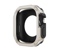 GANYUU Funda para Apple Watch Ultra Cover 49mm 40mm 41mm 44mm 45mm 42mm 38mm Carcasa anticaída iWatch Series 9 8 7 6 5 4 SE 3 2 Funda para reloj(Starlight,49mm)