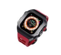 GANYUU Funda para Apple Watch Ultra de 49 mm de aleación de titanio RM Mod con kit de modificación de banda de goma de flúor, juego de pulseras y bisel de metal para Watch Ultra 8, For 49mm, Ágata