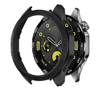 GANYUU Funda para Huawei Watch GT 4 46mm funda protectora PC parachoques duro para hombres y mujeres accesorios GT4 sin Protector de pantalla de cristal(Black)