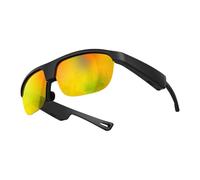 GANYUU G02 Smart Bluetooth Glasses Listen to Music Answer Phone Men and Women Fashion Sunglasses Smart Glasses(Yellow)