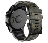 GANYUU Para correas Garmin Fenix 6, repuesto de correas de reloj suaves de 22MM para Fenix 5/Fenix 6 Pro/Fenix 5 Plus/Quatix 6/Approach S62(Camouflage Green)