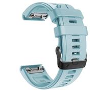GANYUU Para Fenix 5S Plus banda de silicona para relojes deportivos para Fenix 5S/Fenix 7S/Fenix 6S/Fenix 6S Pro/D2 Delta S correa de reloj inteligente(Sea blue)