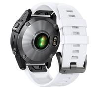GANYUU Para Fenix 8 Correa de repuesto 22 mm Fenix 7 Bandas Fenix 6 Quickfit Correa de reloj Fenix 5 Plus Pulsera de silicona Fenix 6 pro Correa deportiva inteligente(White)