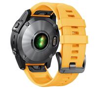GANYUU Para Fenix 8X Band 26 mm Fenix 6X Fenix 5X Quickfit Watch Band Fenix 5X Plus Pulsera de silicona Fenix 7X pro Fenix 3 Smartwatch Band (azul + blanco)(Yellow)