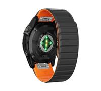 GANYUU Para Fenix 8X Bands Fenix 7X Sport 22mm 26mm Correa de reloj para Garmin Fenix 7/Fenix 6/Fenix 5/Fenix 6X Pro/Fenix 3/HR/Descent MK1/D2 Delta PX/D2 Correas de reloj(Black orange,2
