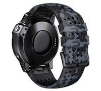 GANYUU Para Garmin Fenix 8X Fenix 7X Correa deportiva de silicona para reloj Correa de repuesto de 26 mm para Fenix 6X/6X Pro/5X Plus/Tactix 7 Pro/Enduro 2/Fenix 3/Descent Mk2(Camo grey)
