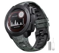 GANYUU Para Garmin Instinct Band, correa de reloj de repuesto de silicona suave Compatible con Instinct 2/Solar/Tactical WatchBand(Digital Camo)