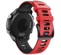GANYUU Para Garmin Vivoactive 3 Band/Galaxy Watch 3 41mm 20mm Correa de repuesto de silicona para Galaxy Watch 4 40mm 44mm/Active 2/Forerunner 645 Watch Band(Red/Black)