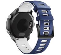 GANYUU Para Garmin Vivoactive 3 Band/Galaxy Watch 3 41mm 20mm Correa de repuesto de silicona para Galaxy Watch 4 40mm 44mm/Active 2/Forerunner 645 Watch Band(Blue-white)