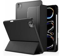 GANYUU Para iPad Mini7 Mini6 Funda protectora Funda para tableta con ranura para bolígrafo(Black,Mini 7)