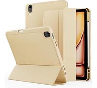 GANYUU Para iPad Mini7 Mini6 Funda protectora Funda para tableta con ranura para bolígrafo(Champagne gold,Mini 7)