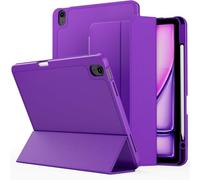 GANYUU Para iPad Mini7 Mini6 Funda protectora Funda para tableta con ranura para bolígrafo(Grape purple,Mini 7)