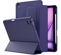 GANYUU Para iPad Mini7 Mini6 Funda protectora Funda para tableta con ranura para bolígrafo(Navy blue,Mini 7)